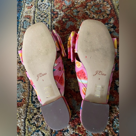Edie Parker x J. Crew Fruit Bow Sandals - Picture 4 of 9
